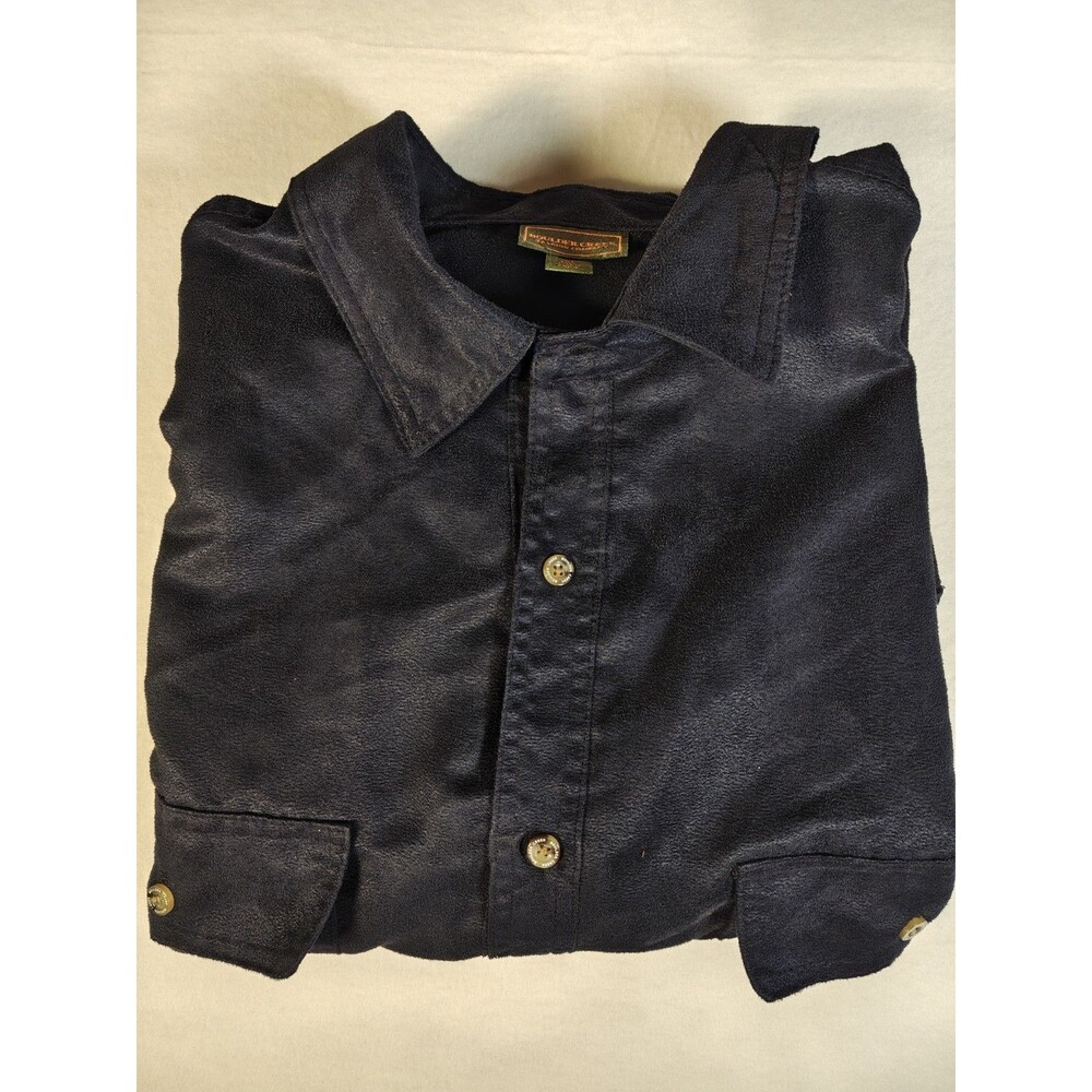 Boulder Creek Trading Co Men’s Flannel Shacket – Navy – 2XL Big & Tall
